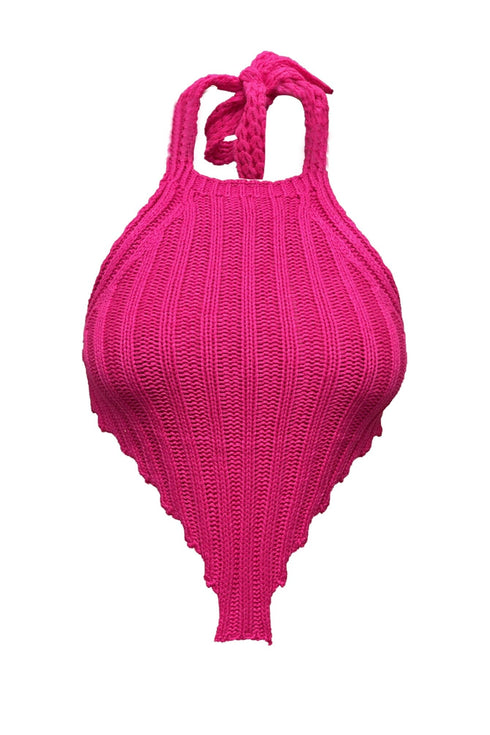 Bahama Knit Top - Pink - KNOWSTYLE - EDGE - EDGEONLINESTORE